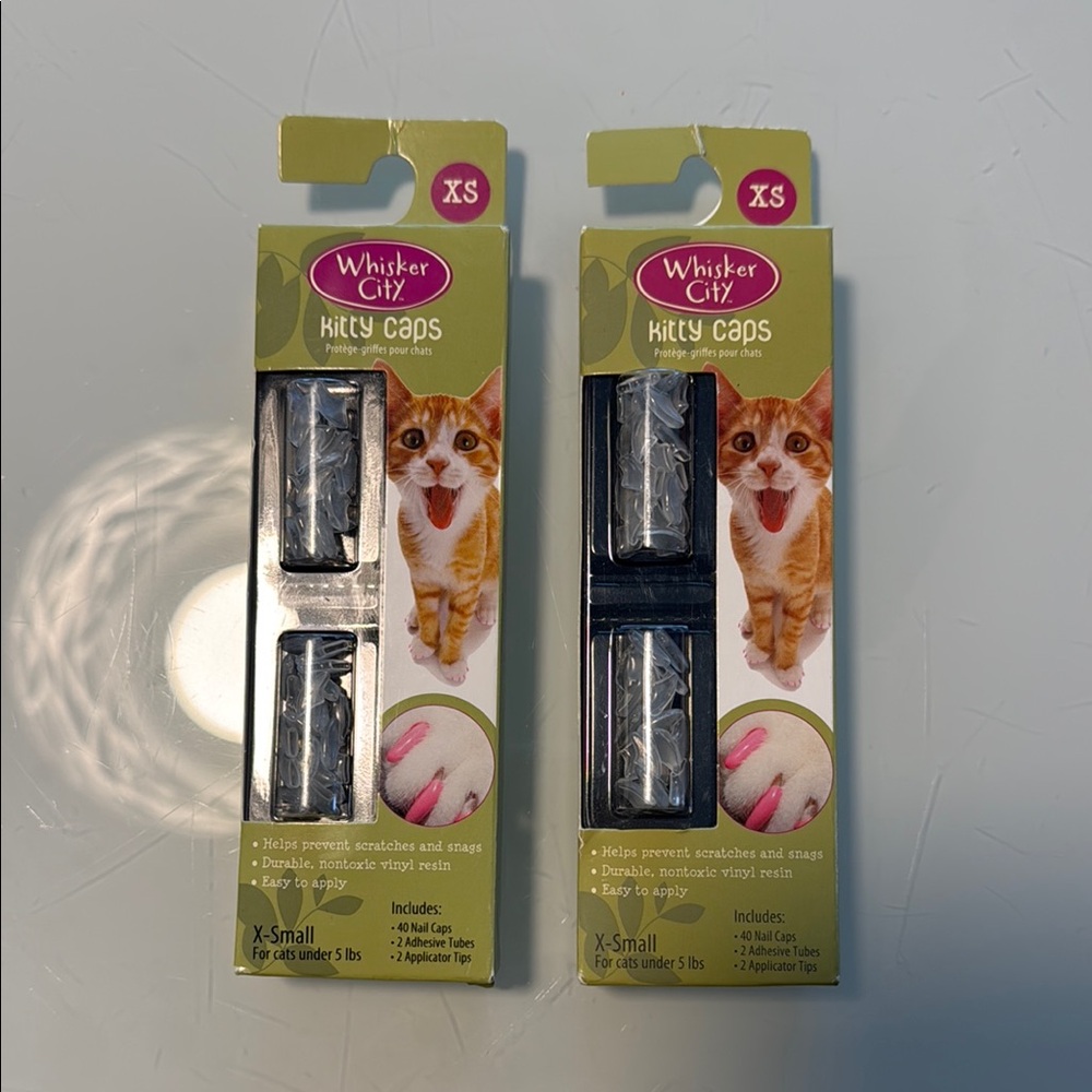 Whisker City Kitty Caps XS - Clear NEW